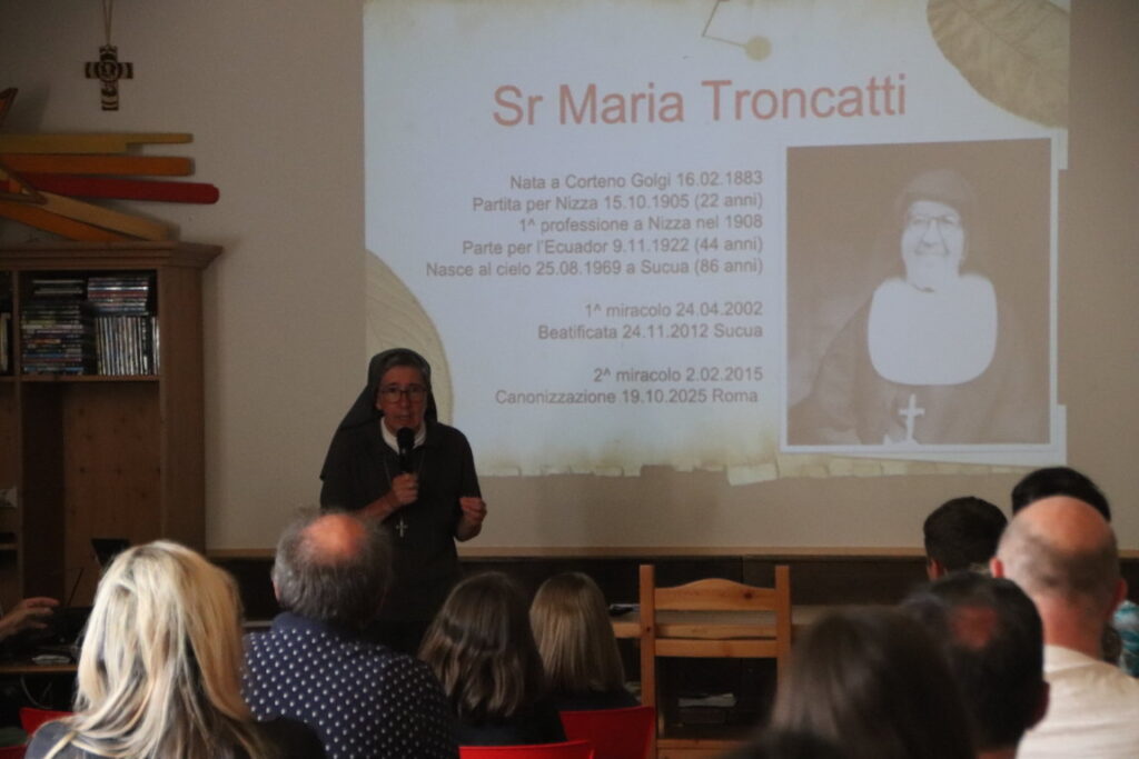 suor Marisa Canobbio presenta la canonizzazione di sr Troncatti